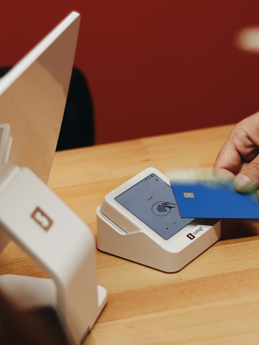 Point of sale counter in a business